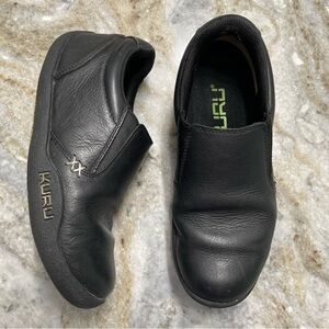 KURU Kivi Women's Slip-on 6.5 Medium Black Leather Kurusole Comfort Shoes EU 37
